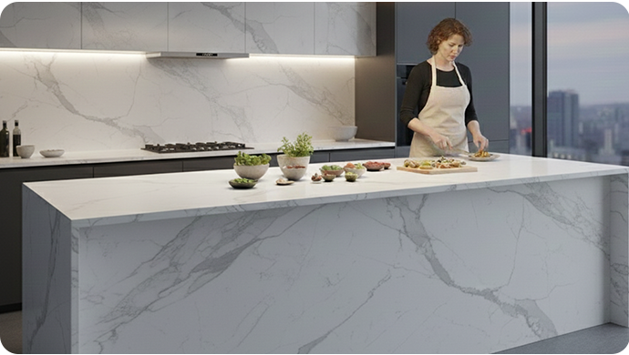 Modern kitchen with smart appliances